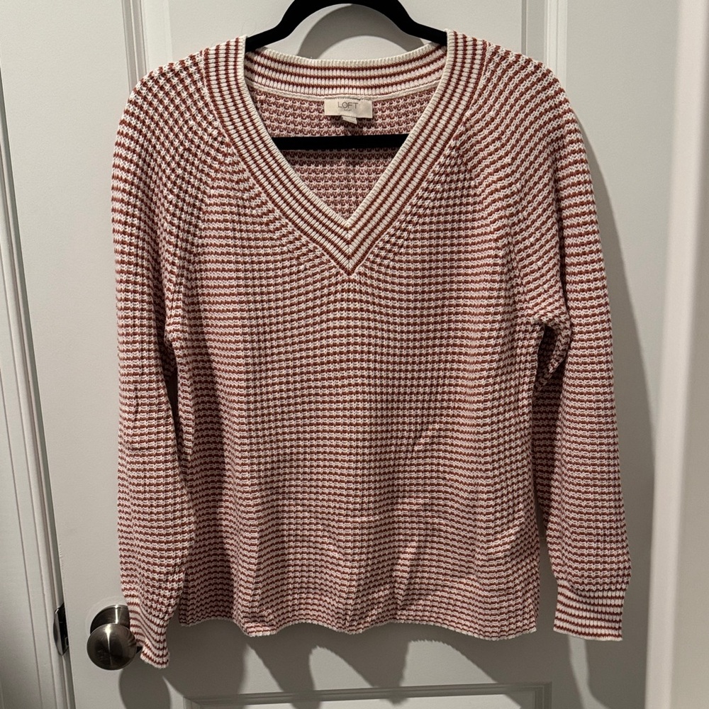 NWOT LOFT Outlet Striped Sweater